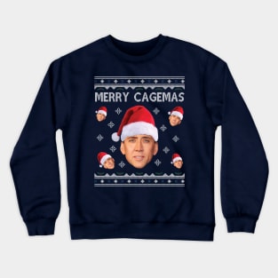 Merry Cagemas Christmas Nicolas Cage Knit Crewneck Sweatshirt